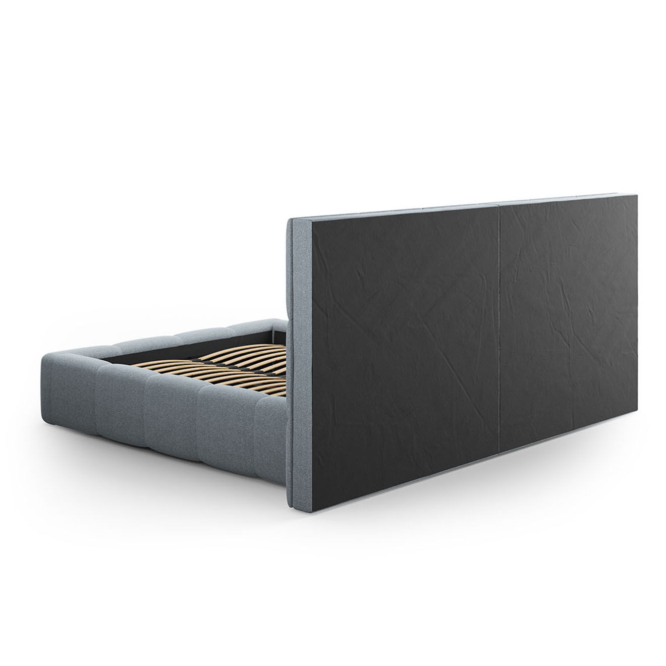 Maison Héritage Lit avec coffre de rangement Isa bleu clair - 230x300x125 cm