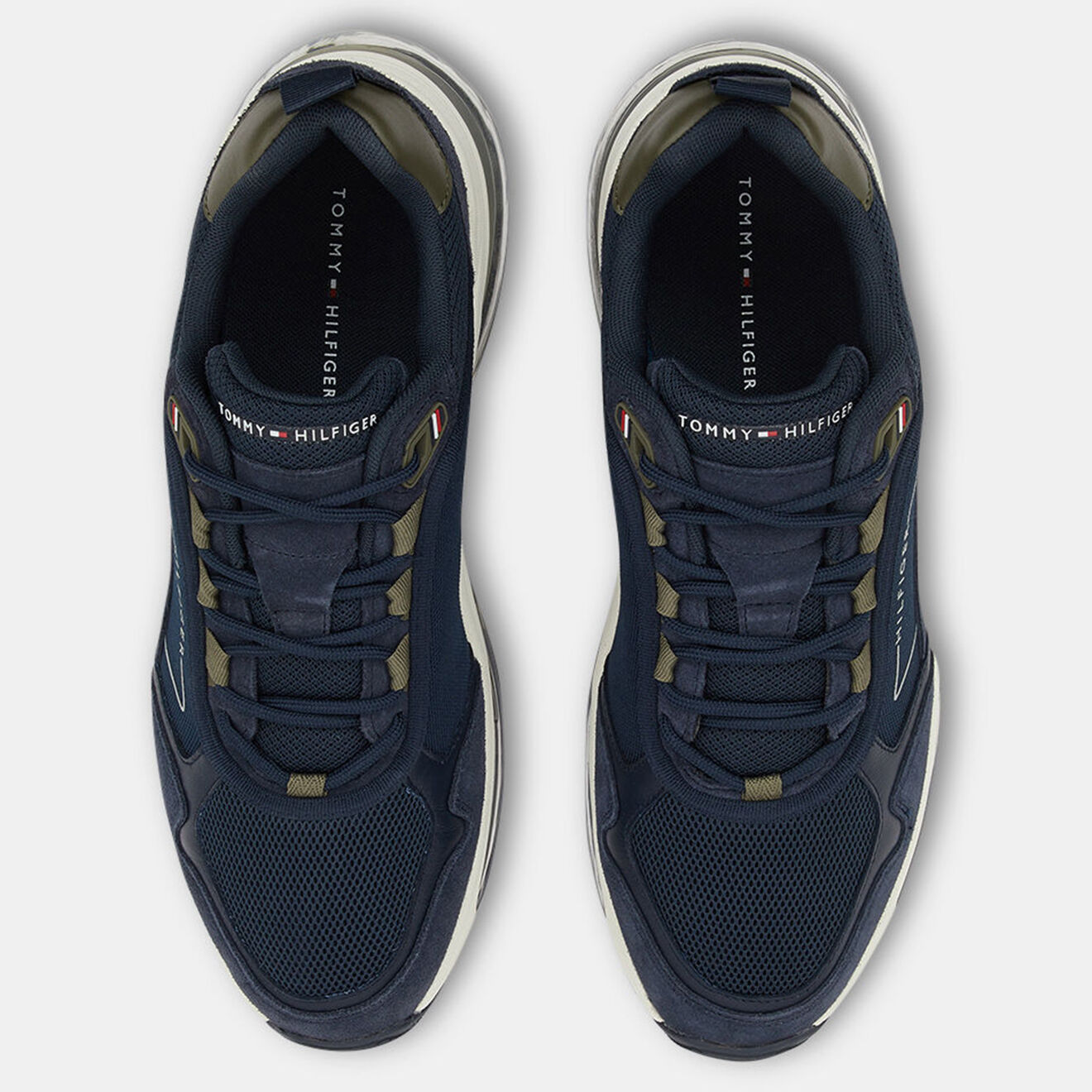 Tommy Hilfiger Baskets running Bulles bleu marine