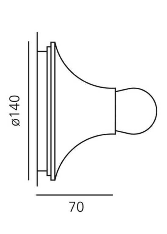 Artemide Teti wandlamp transparant