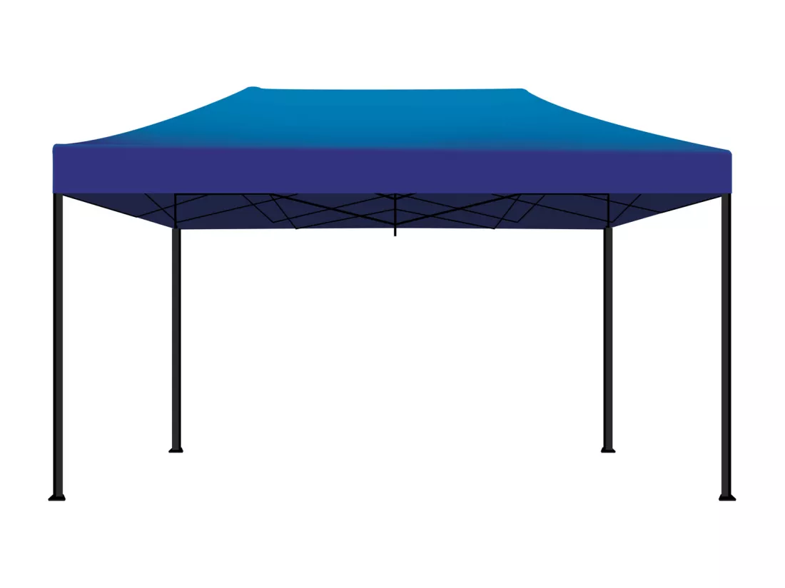 Gazebo de jardin pliant 3x4,5 m - bleu