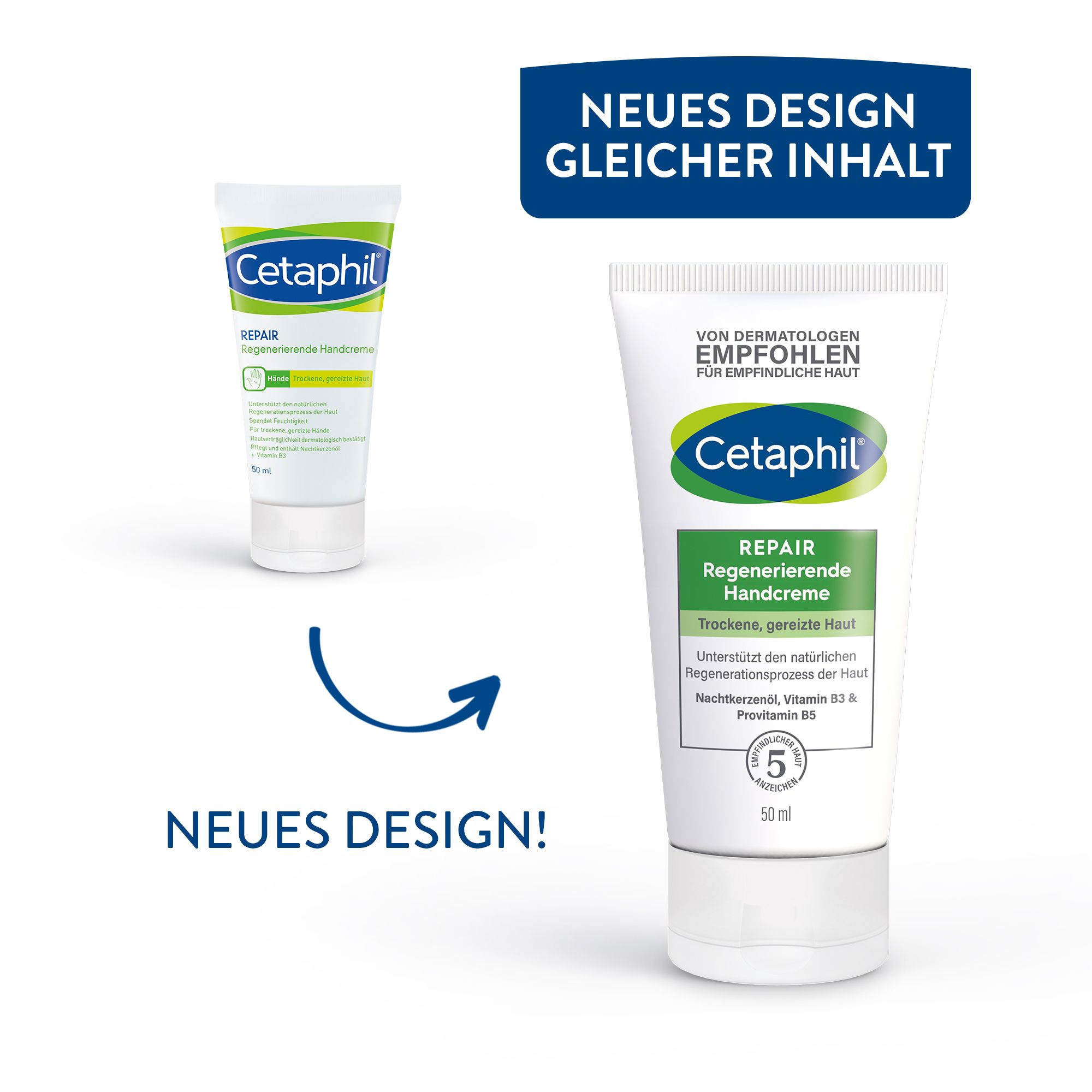 CETAPHIL Repair Regenerierende Handcreme für trockene, empfindliche Hände