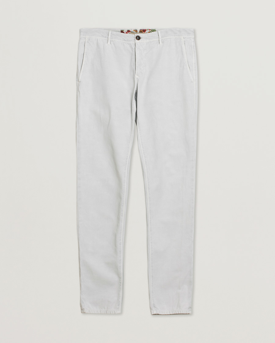 Incotex Slim Fit Stretch Slacks Light Grey W35
