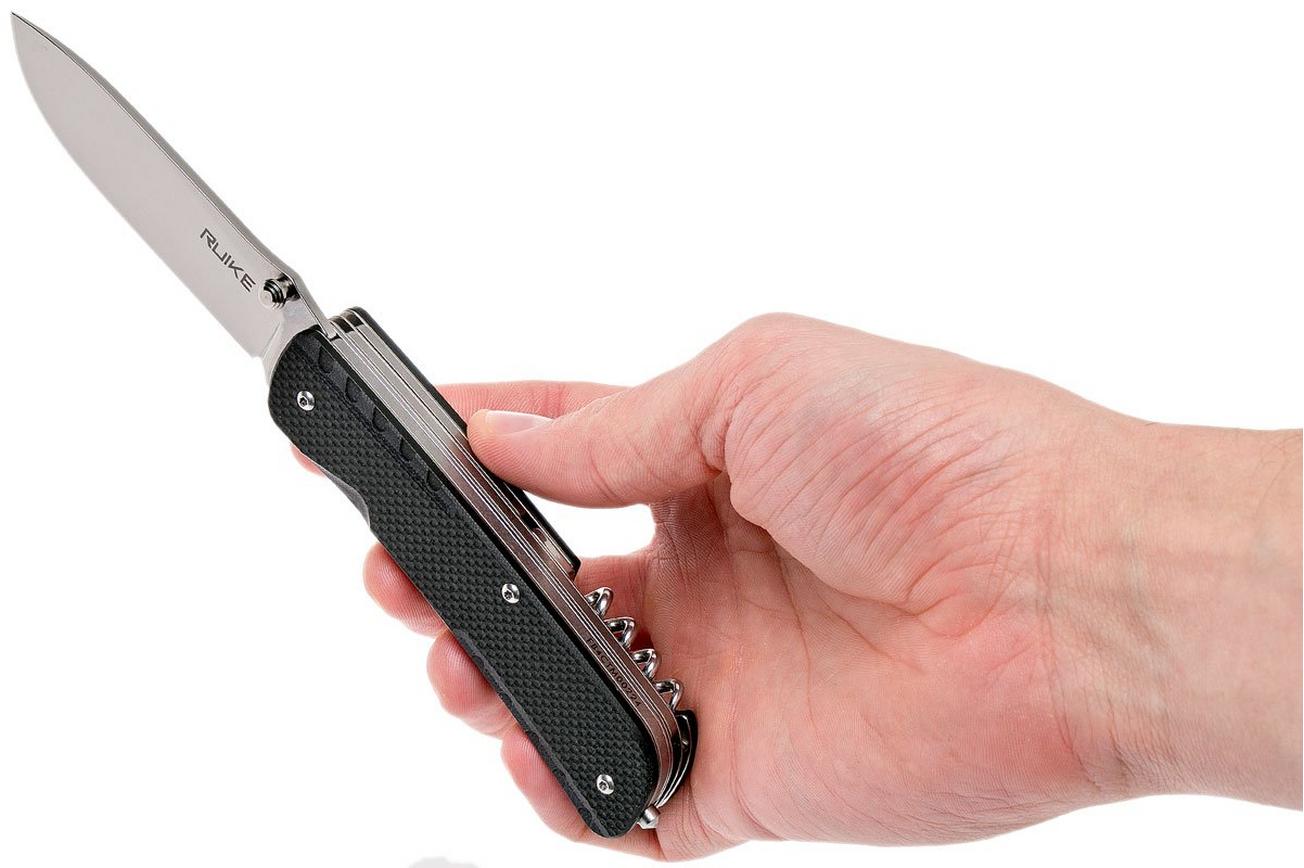 Ruike LD31-B Trekker zakmes, zwart