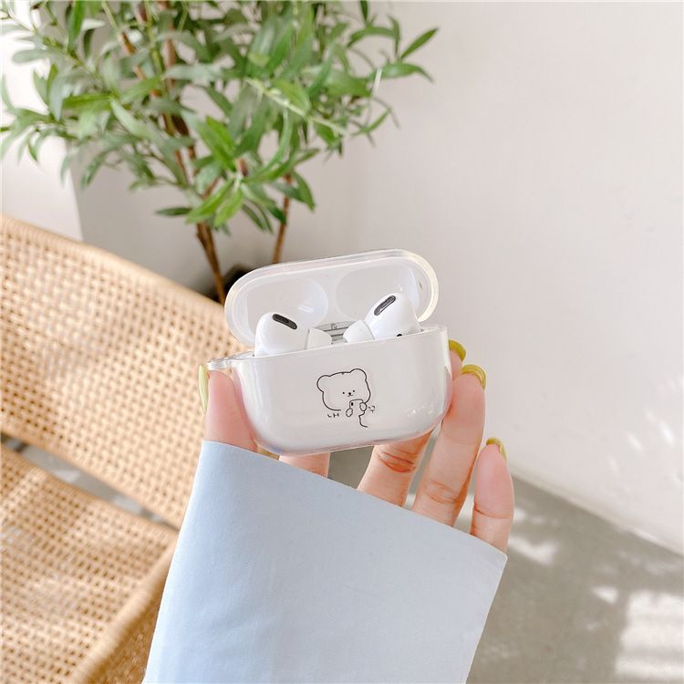 Telefoon in de behuizing - AirPods-hoesje