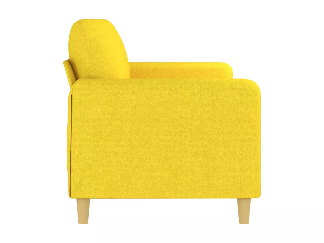 Canapé à 3 places Jaune clair 180 cm Tissu