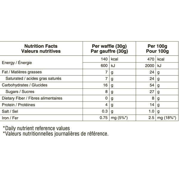 Barres énergétiques NAAK ULTRA ENERGY WAFFLES VANILLA 30G