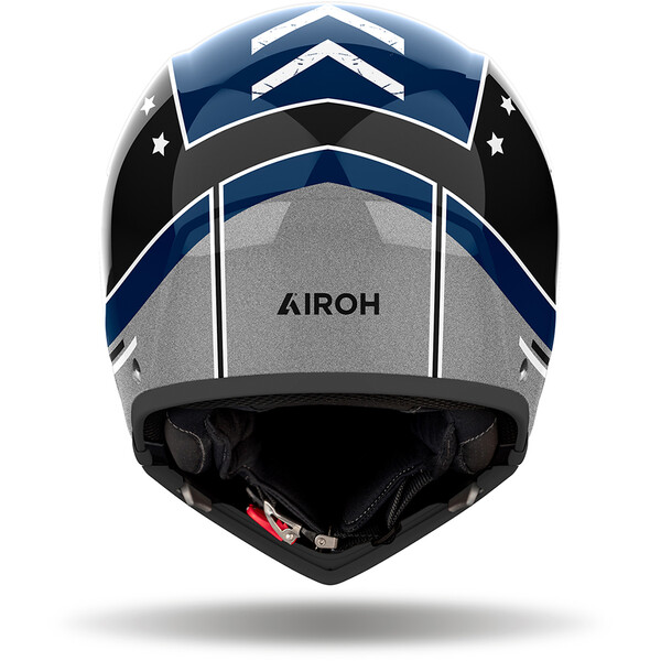 Airoh - Casque J 110 Command Noir / Bleu / Blanc / Brillant