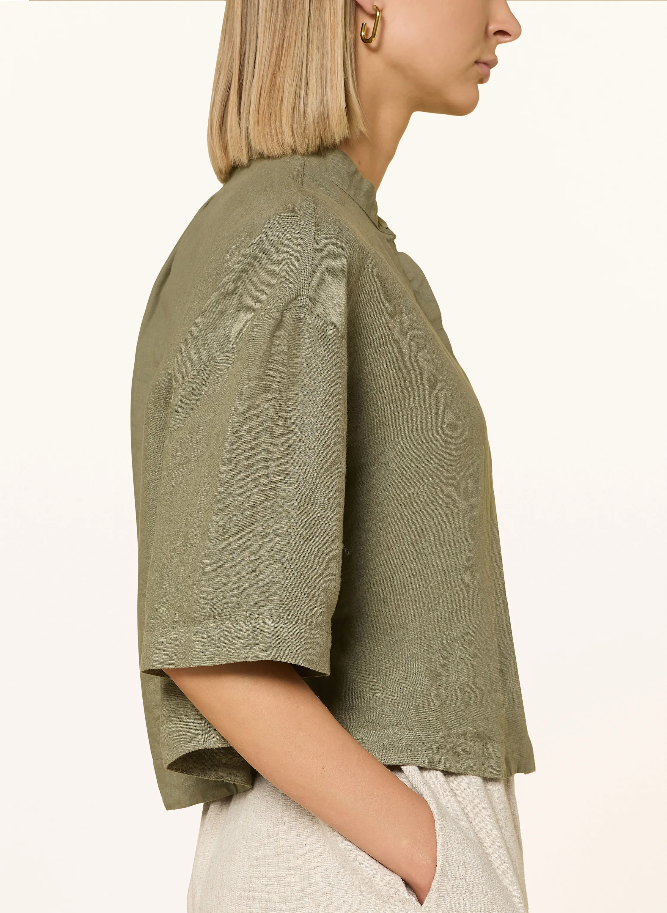 120%lino Leinenbluse mit 3/4-Arm