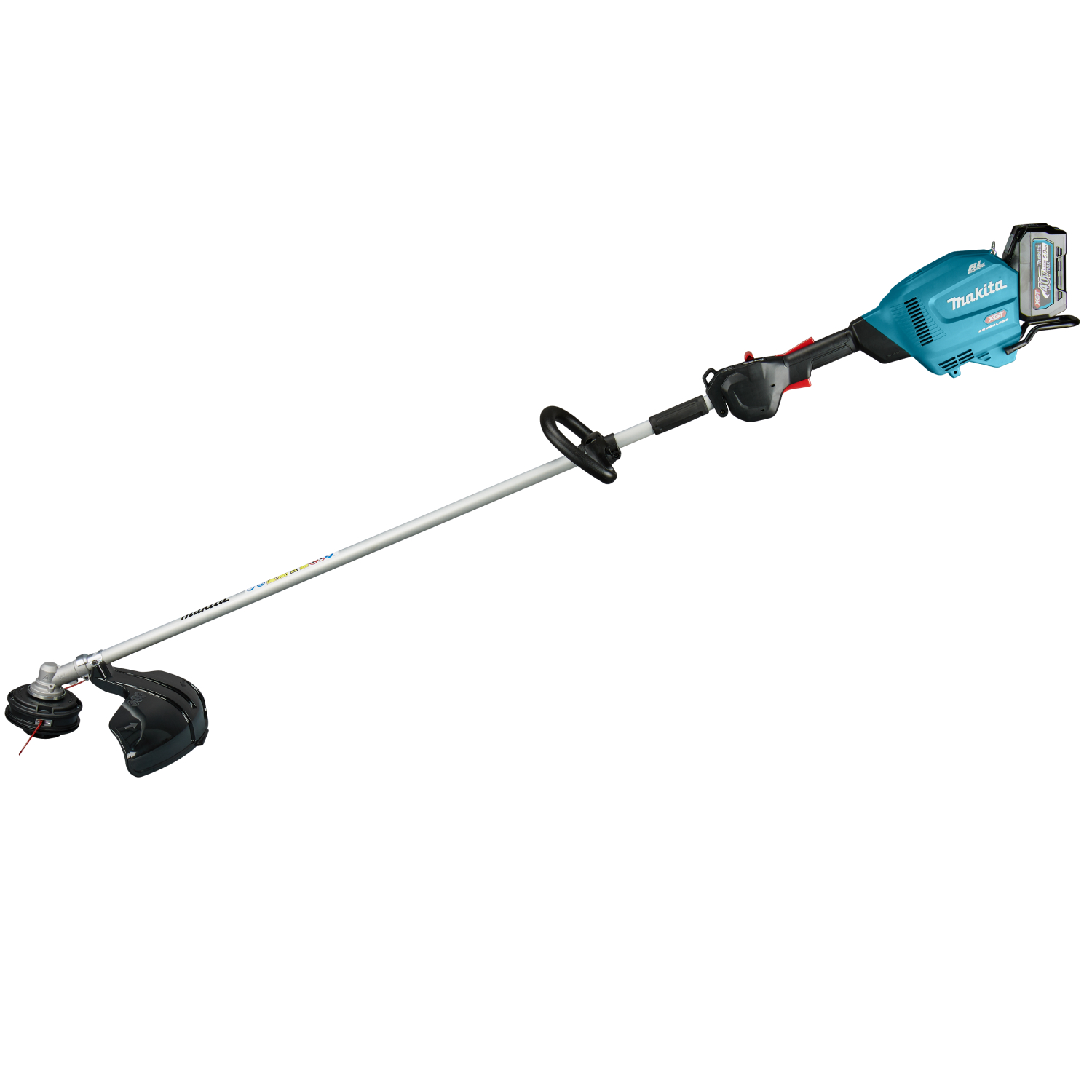 Makita UR014GT201 XGT 40 V Max Li-ion accu Bosmaaier set (2x 5,0Ah accu) - D-greep - 450mm