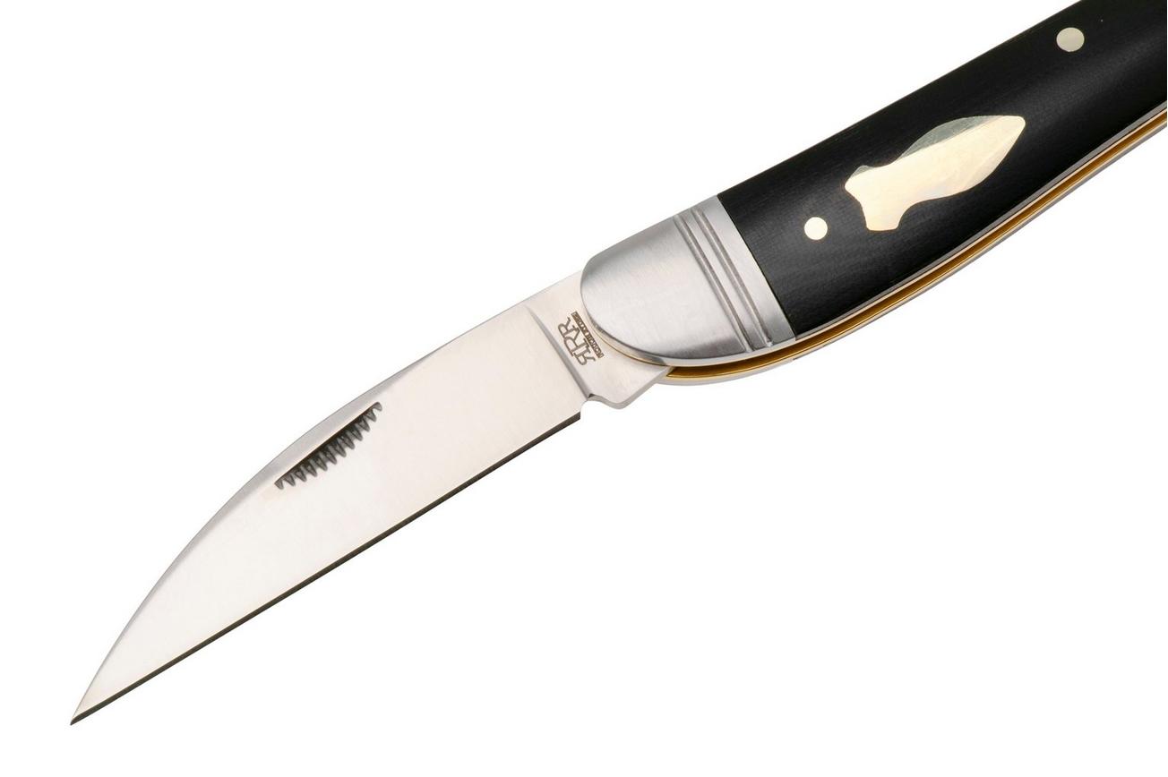 Rough Ryder Reserve Quillcliffe RRR021, D2, Black Micarta, slipjoint zakmes