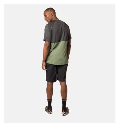 Maillot Manches Courtes Odlo Ride 365 Kaki / Noir