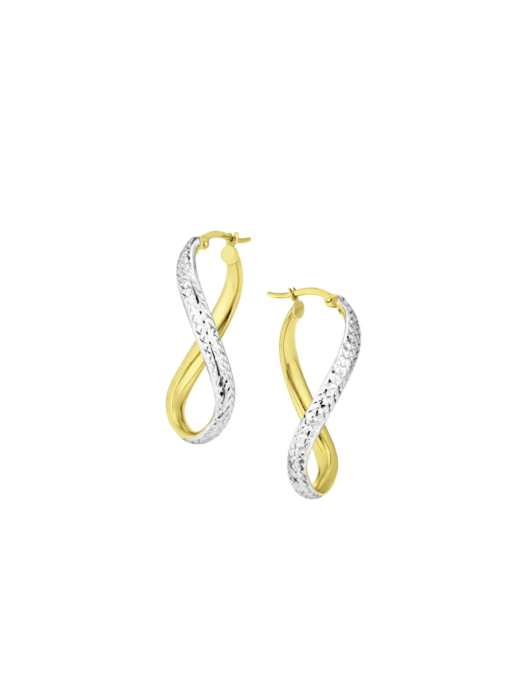 Diamantierte Creolen mit Clipverschluss