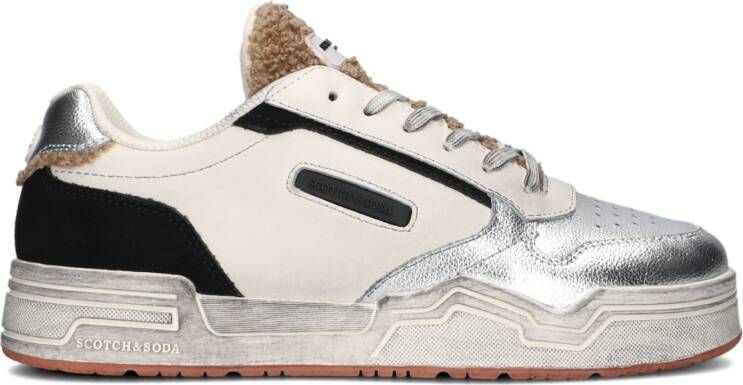 Scotch & Soda Lillie Low Lage sneakers Leren Sneaker Dames Wit