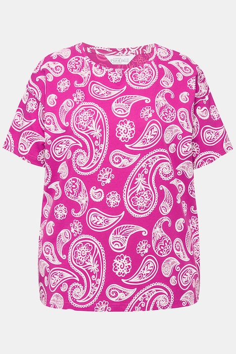 T-Shirt, oversized, Paisley Print
