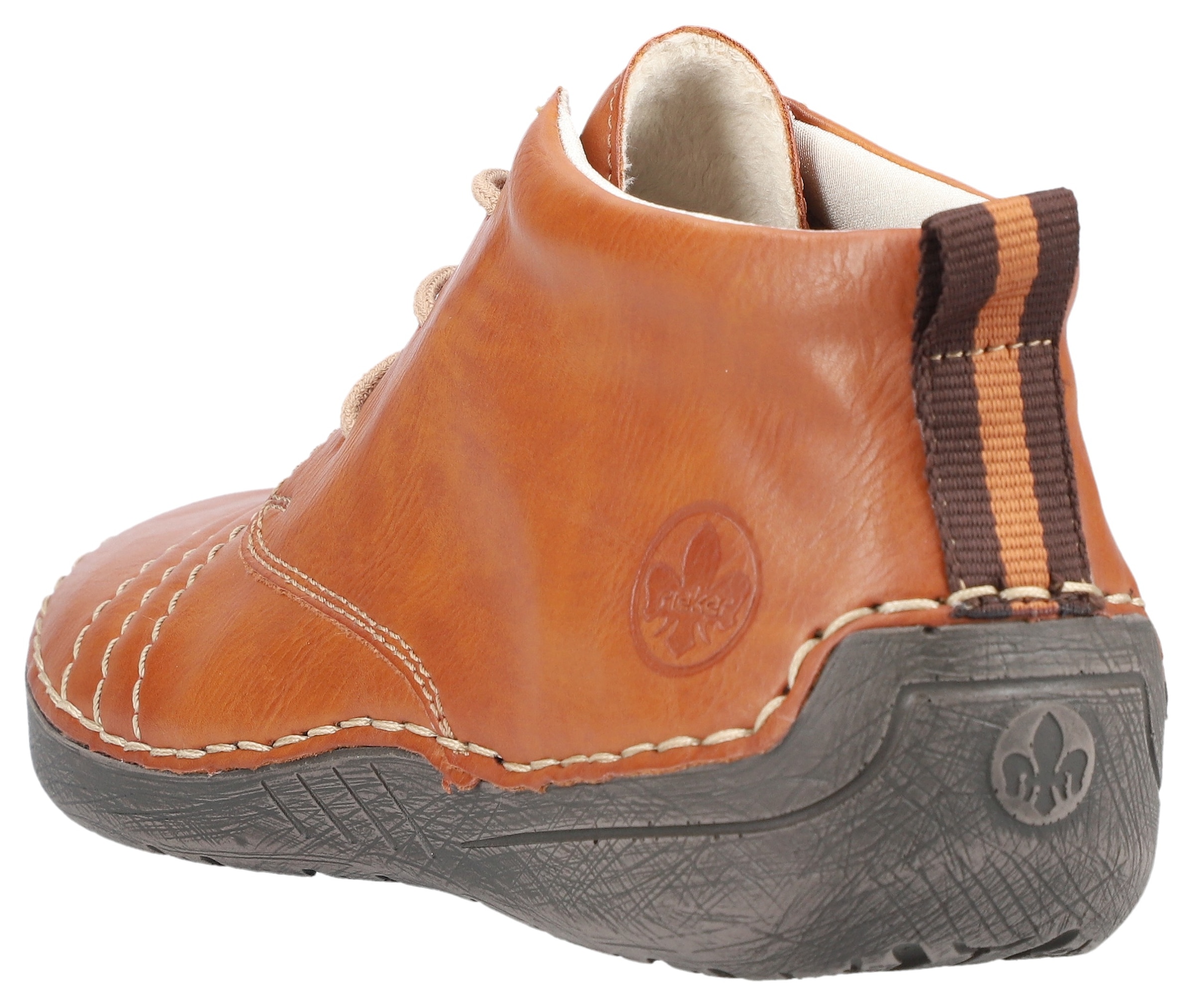 Rieker Schnürboots  mit feinen Ziernähten