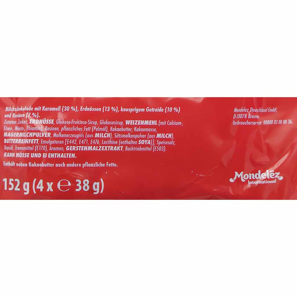 Cadbury Picnic Schokoladenriegel 4er 152g MHD:3.5.25