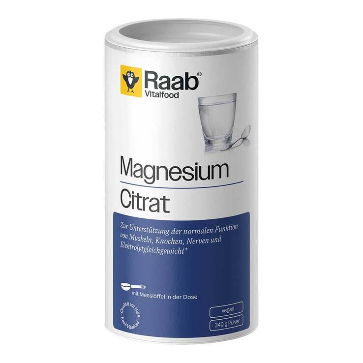 Raab Vitalfood Magnesiumcitrat Pulver, 340 g