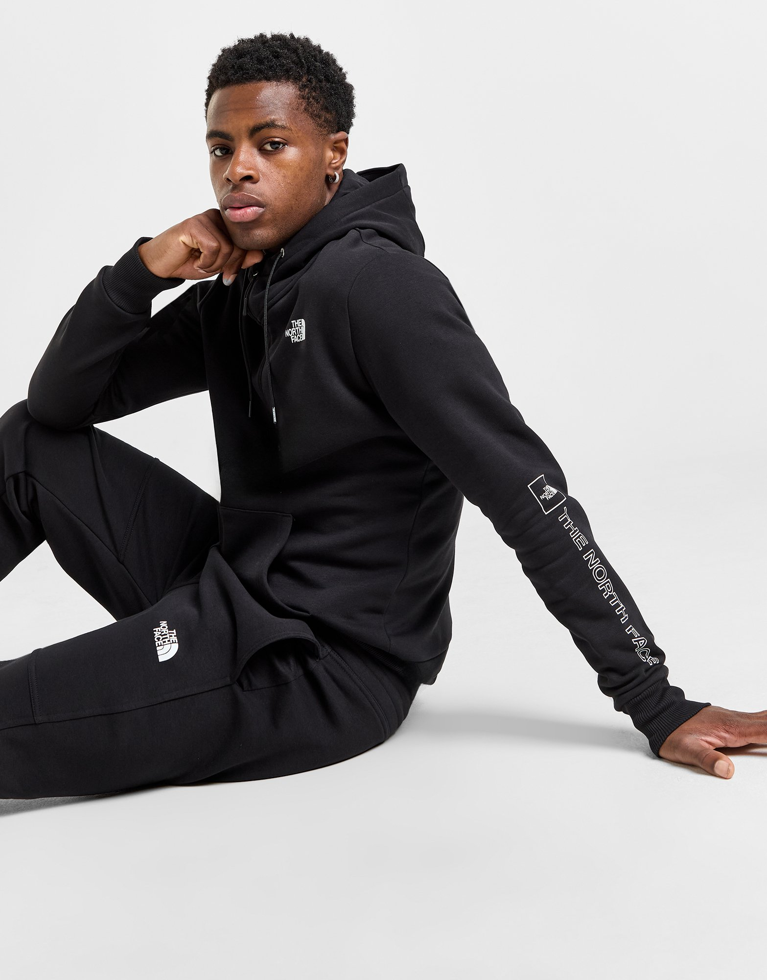 The North Face Sweat à Capuche Zippé Linear Logo Homme