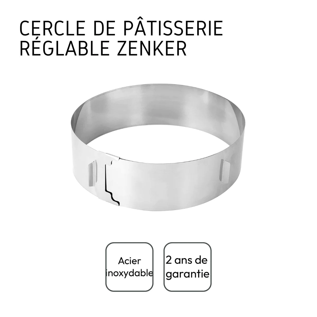 Cercle à pâtisserie réglable Smart Pastry Zenker