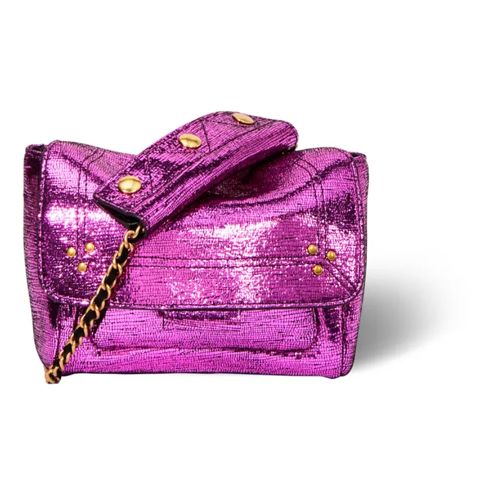 Jérôme Dreyfuss Sac Lulu S Lamé | Lamé Fuxia