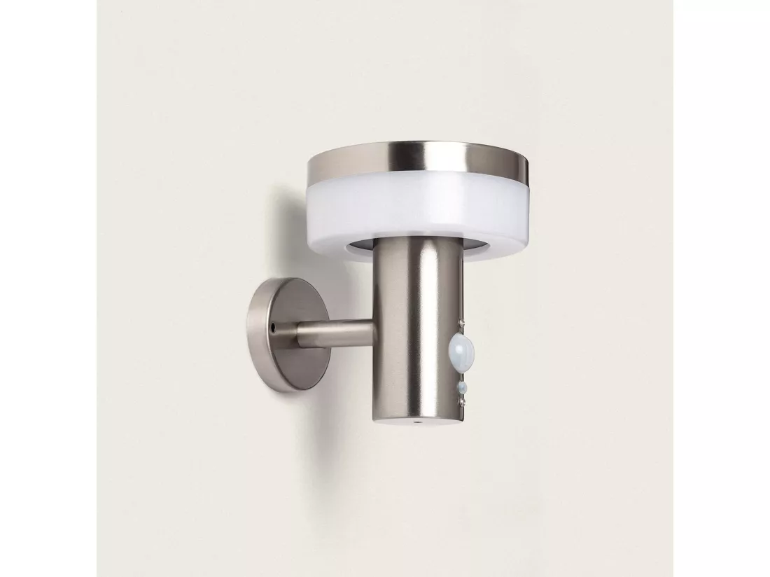 Applique Murale Extérieure Solaire LED 1.5W Aluminium avec Détecteur de Mouvement Ashier Noir