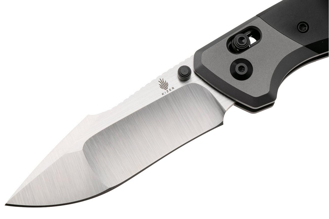 Kizer Staffi KI3695A2 Satin S45VN, Black Gray Titanium, zakmes