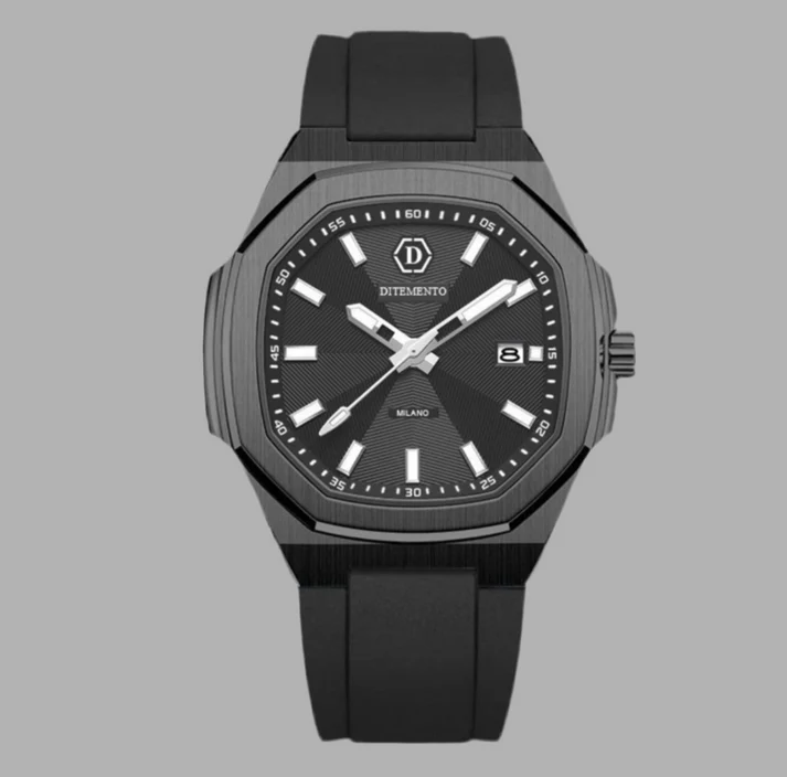 Ditemento Raddopiare Carlito Horloge Heren Zwart/Donkergrijs