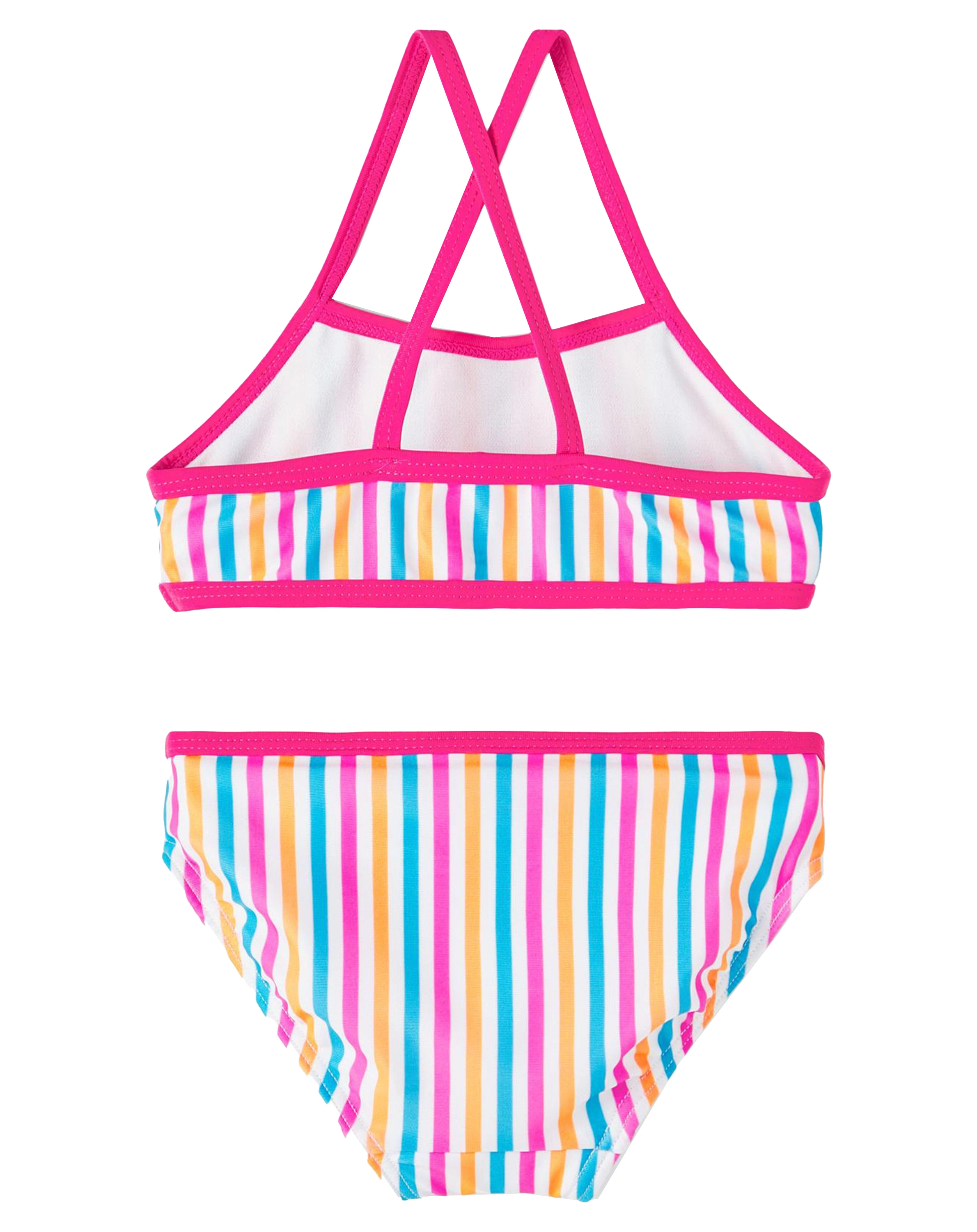 Bikini NMFZIZA gestreift in bright white