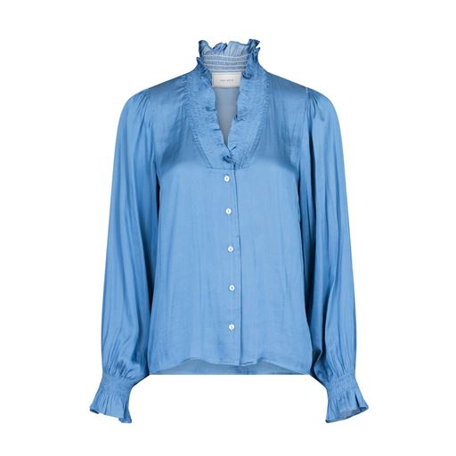 Neo Noir Brielle Satinbluse, Blue, 34