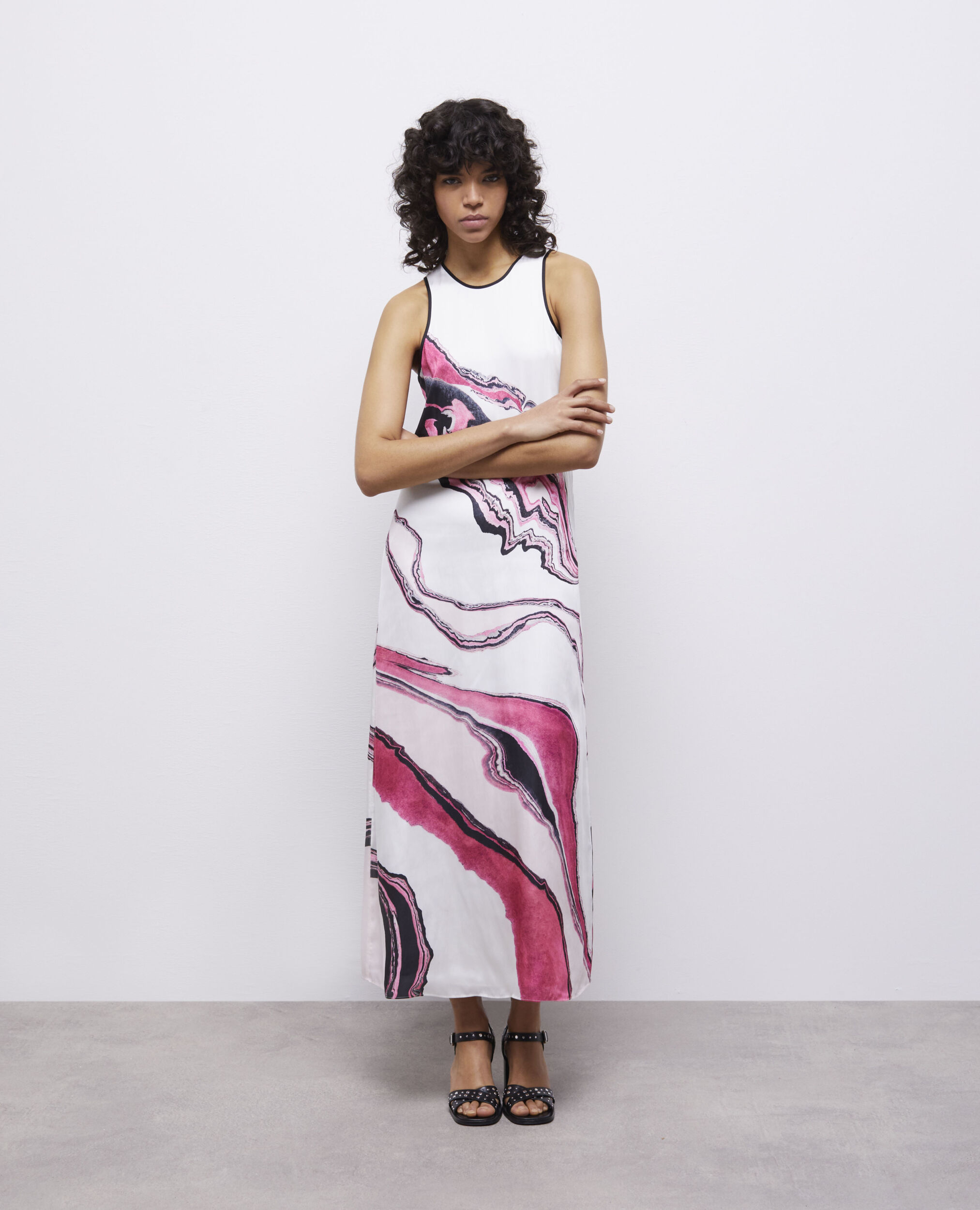 Robe longue imprimée