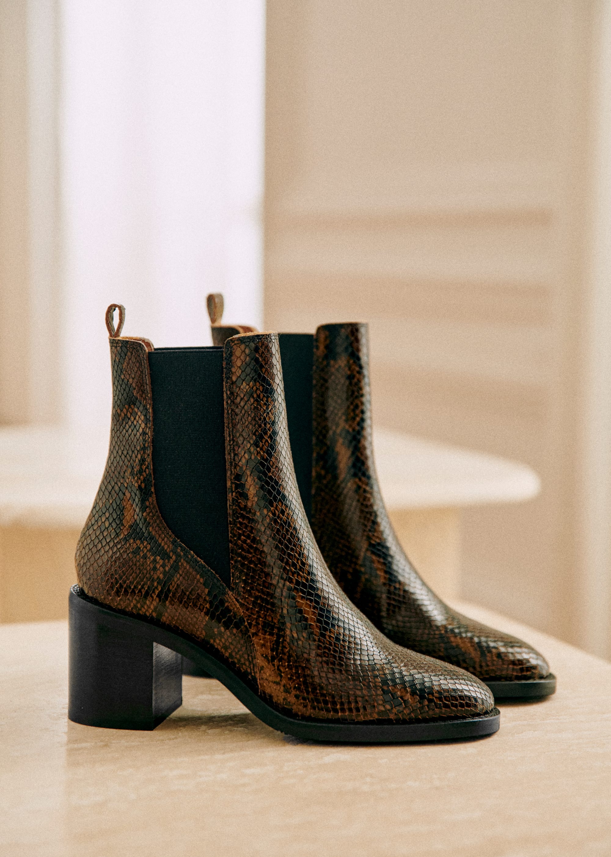 Bottines Pippa - Kaki python - SOULIERS/SOULIERS Mocassins 5906314