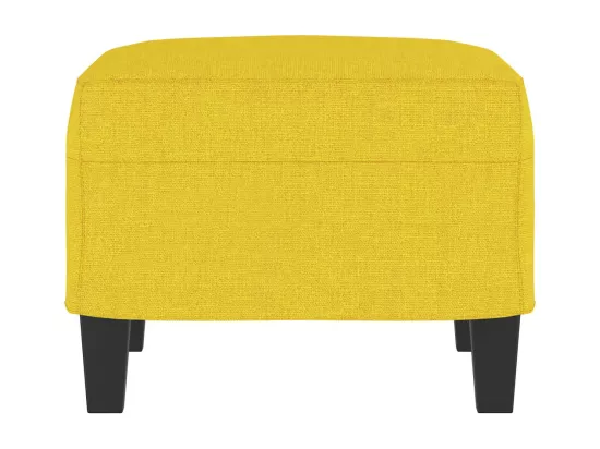 Repose-pied Jaune clair 60x50x41 cm Tissu