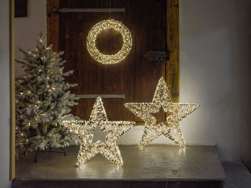 STT Glamour star, 80 Warmweiss LED Dekoration