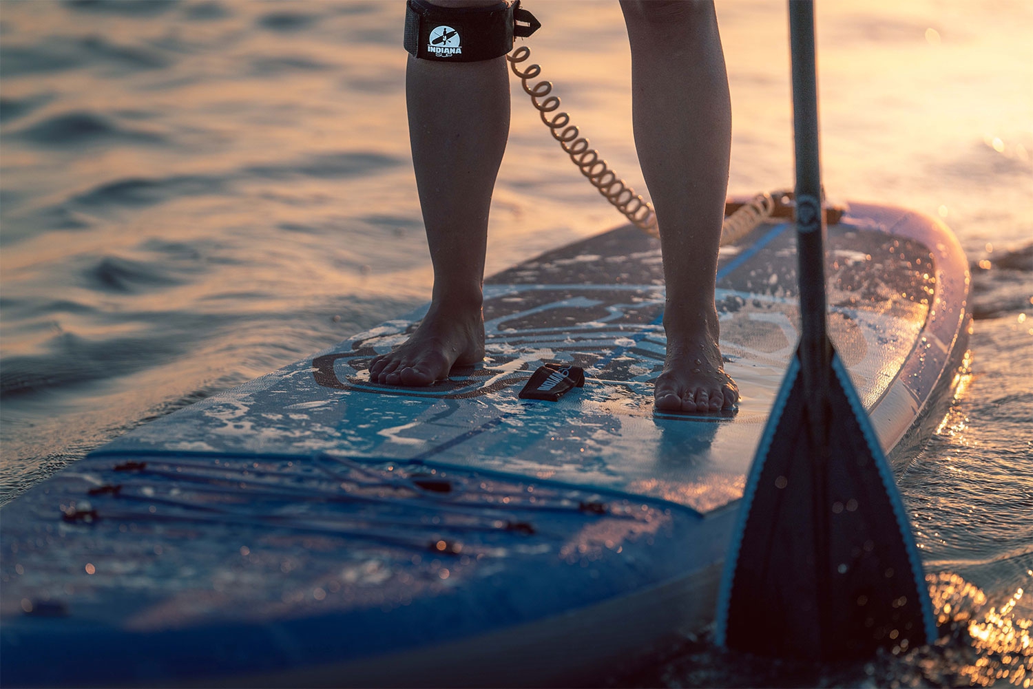 Indiana 10 6 Family Pack aufblasbares Stand Up Paddling-Board inkl. Paddel und Luftpumpe Blau