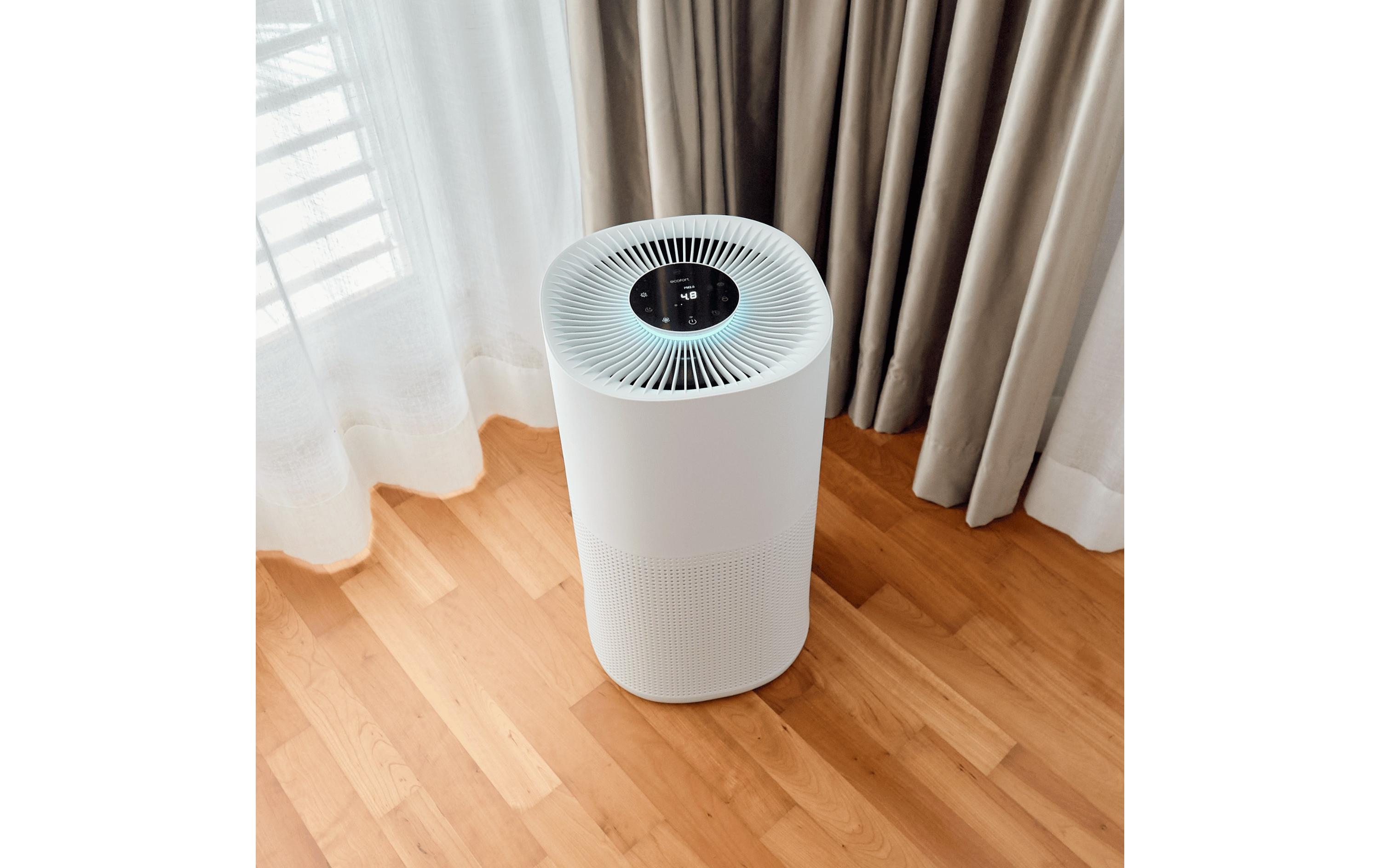 Luftreiniger ecoQ CleanAir 600+ 130 m²<br>Effektiver Luftreiniger gegen Viren, Bakterien, Pollen und Allergene