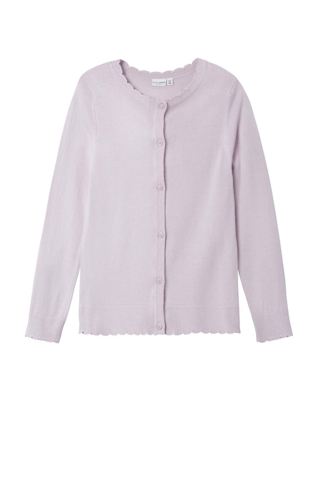 NAME IT fijngebreid vest NKFVAMONE lila