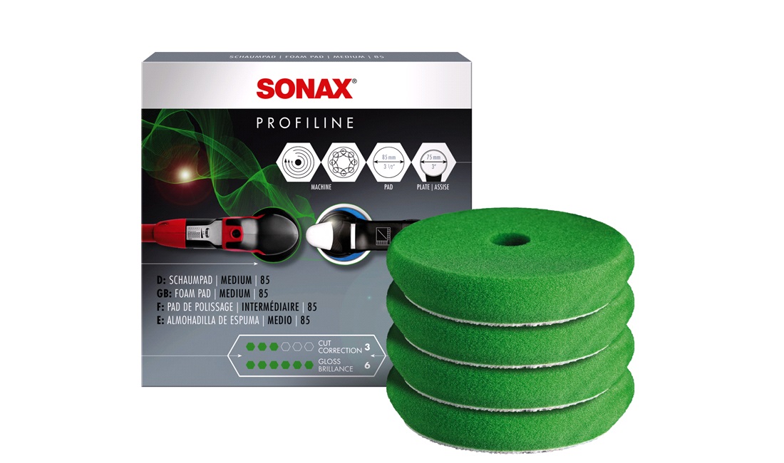 SONAX Profiline Foam Polerskive Grøn 75m