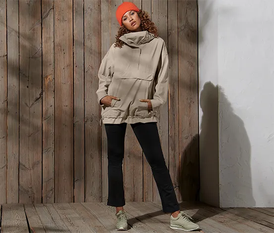 Oversized-Funktionsregenjacke