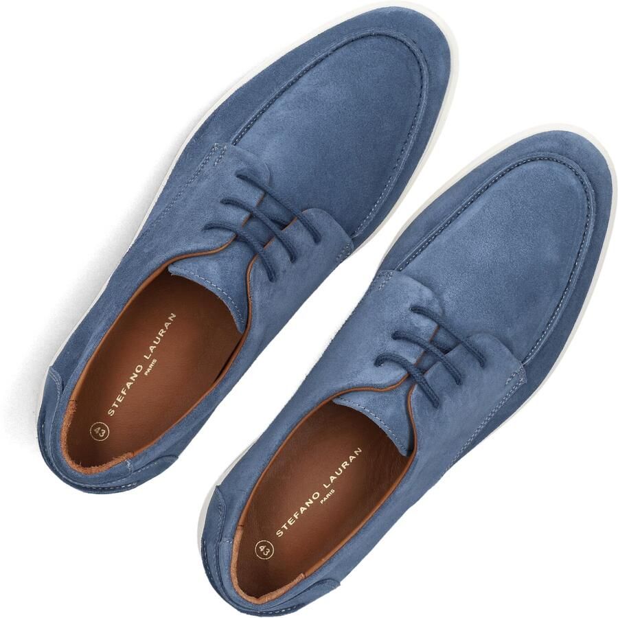 STEFANO LAURAN Veterschoenen Heren Star 10 Maat: 48 Materiaal: Suède Kleur: Blauw