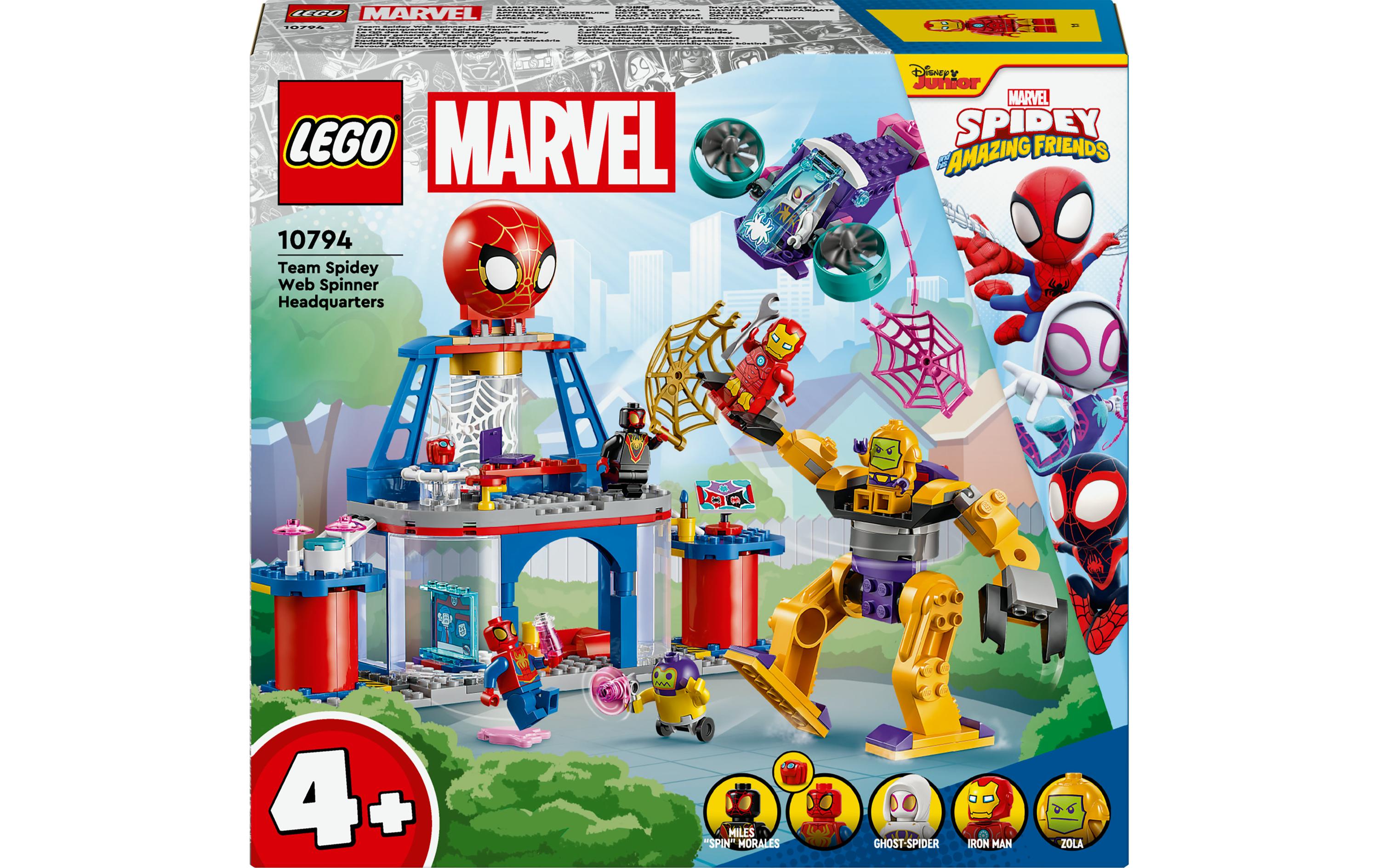 Marvel Das Hauptquartier von Spideys Team 10794Vielseitiges Spielset mit Superhelden-Hauptquartier
