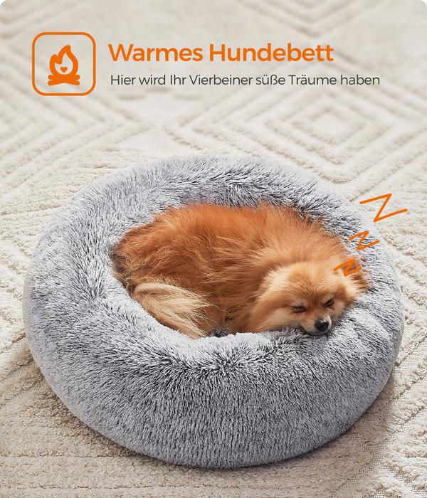 Feandrea Kuschelbett, rund, grau, Ø60/H20 cm