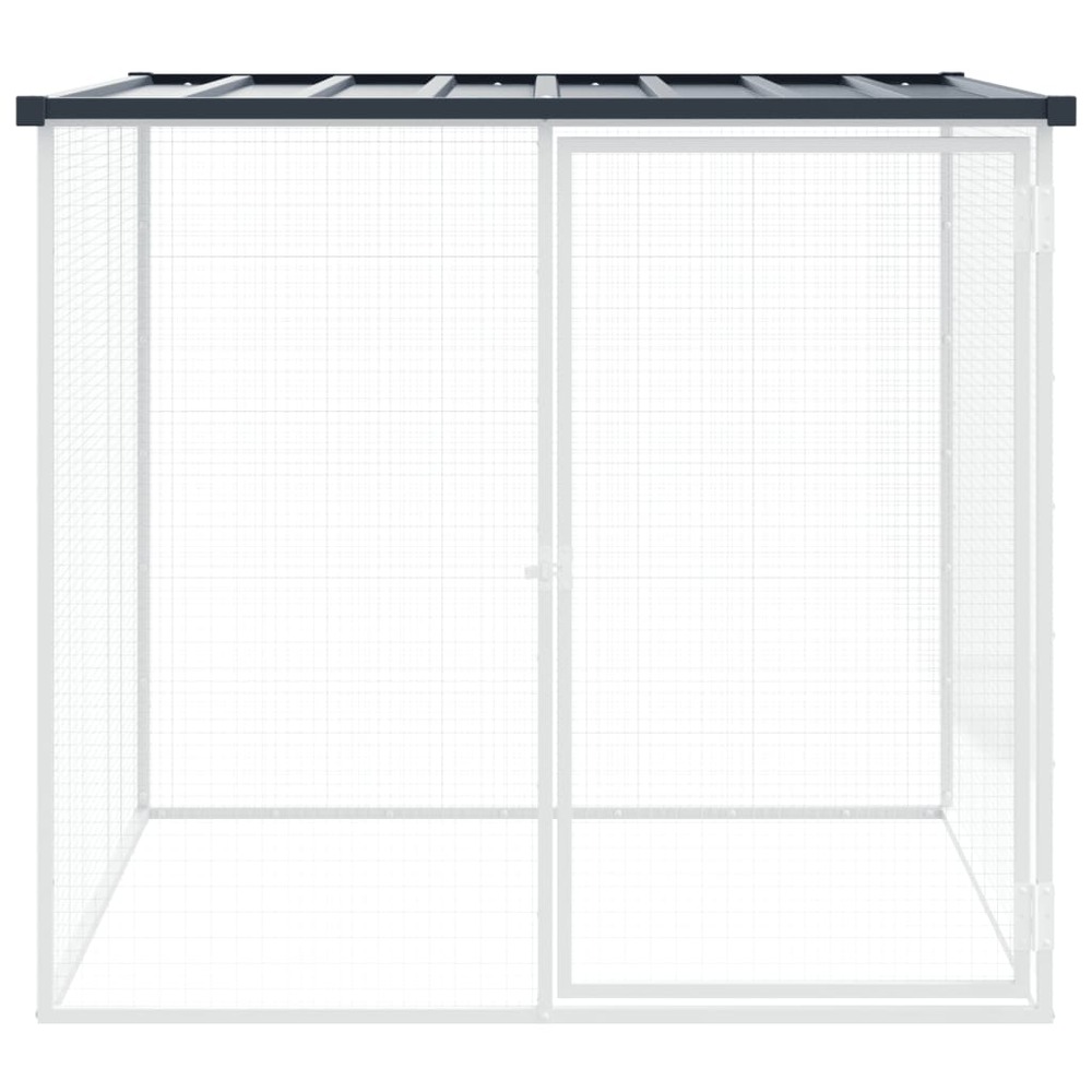 Poulailler avec toit anthracite 103x98x90 cm acier galvanisé