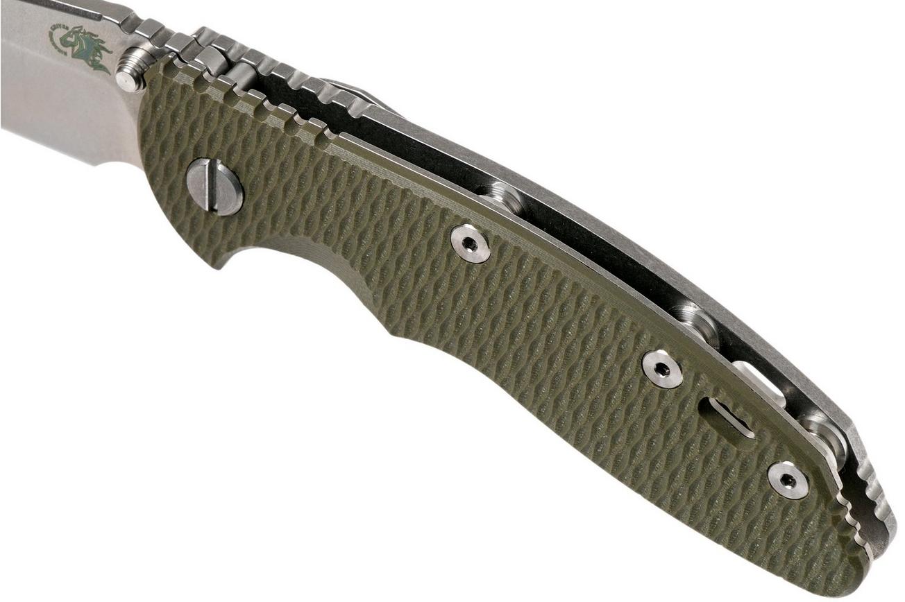 Rick Hinderer XM18 3,5” Non-Flipper Spearpoint, OD Green G10, 20CV, zakmes