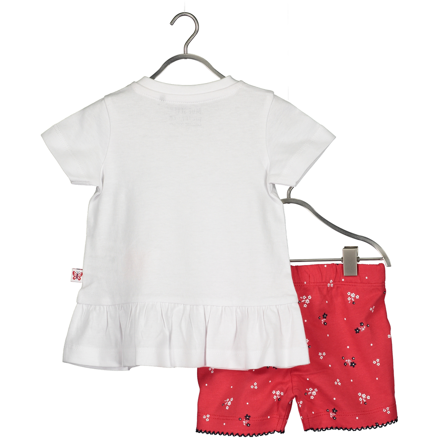 BLUE SEVEN Baby 2er-Set Tunika + Shorts Weiss