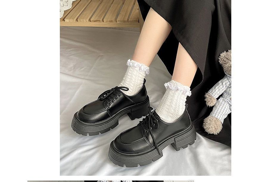 Asterisk - Platform veterschoenen