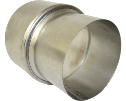 Bertrams kachelpijpverlenging Ø 100-120 mm vuurgealuminiseerd zilver