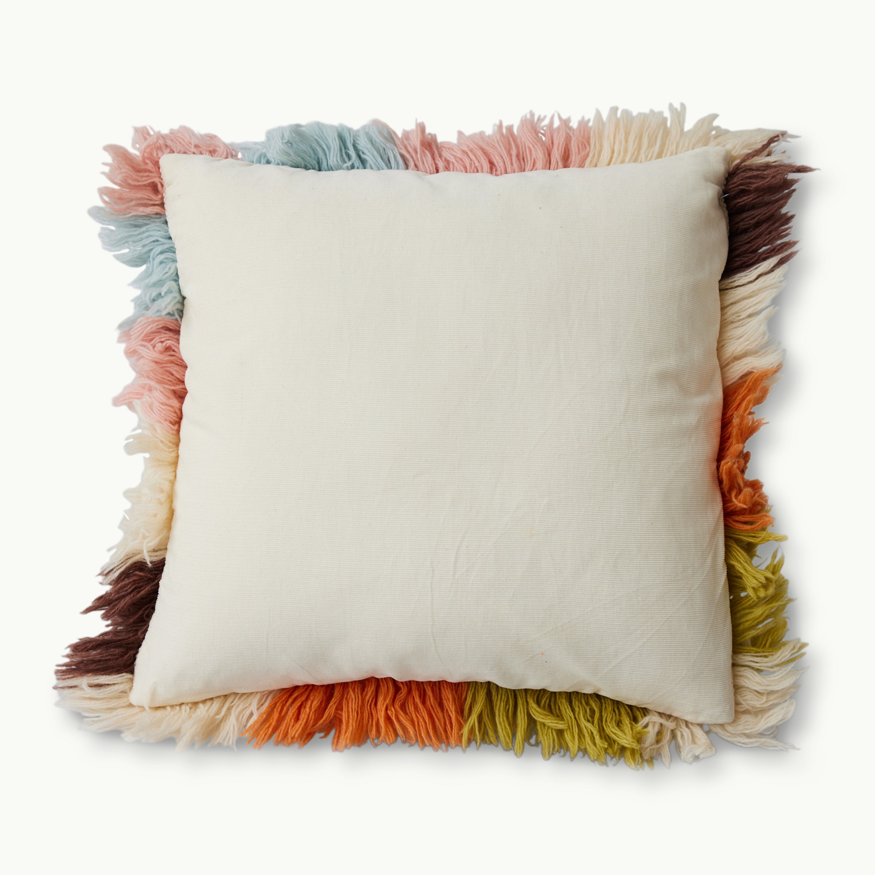 HKliving Fluffy Sierkussen 55 x 55 cm - Striped