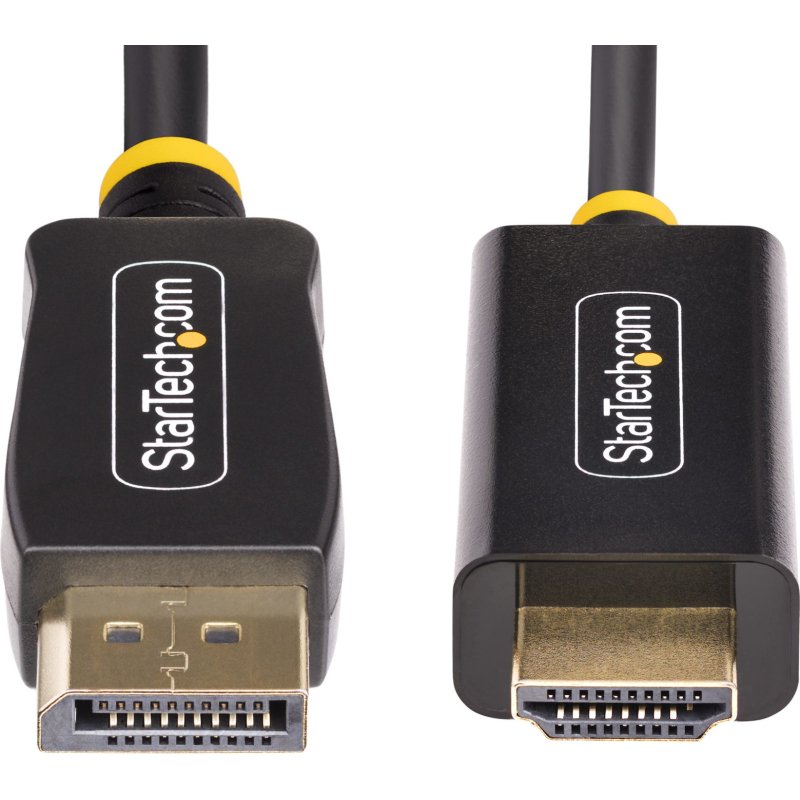 StarTech.com Câble Adaptateur DisplayPort vers HDMI de 2m, 4K 60Hz avec HDR, DP vers HDMI 2.0b, Convertisseur Vidéo Actif, DisplayPort Desktop vers Moniteur HDMI