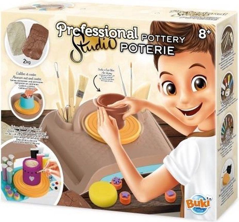 Buki - Knutselen Professional Studio - Pottenbakkerij - Inclusief 2 kg Lucht Drogende Klei