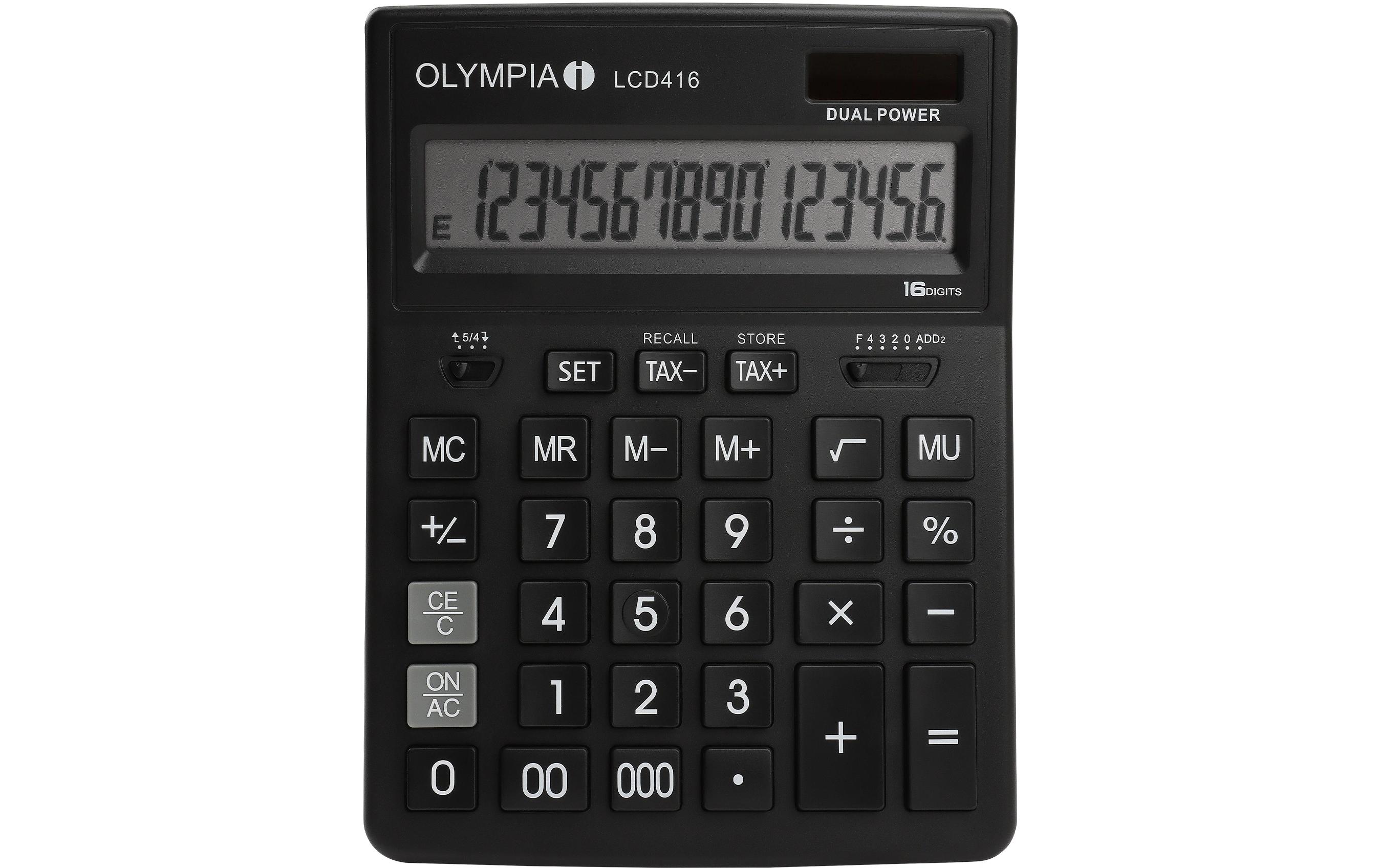 Taschenrechner LCD 416Tischrechner mit 16-stelligem LCD-Display